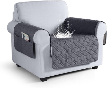 VANSOFY Couch Cover, Waterproof Sofa Covers Washable Slipcover Furniture Protector Couch Seat Covers Non-Slip Couch Cover for Dogs, Pets(Sofa, Dark Gray)