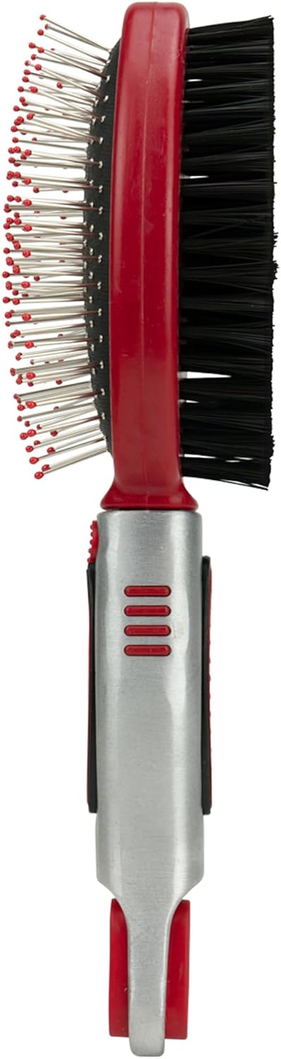 CHI for Dogs 2 in 1 Dematting and Deshedding Rake, Dual Head Dog Grooming Tool with Wide Tooth Dematting Rake and Fine Deshedding Rake, Detangler Comb for Thick Double and Long Dog Coat