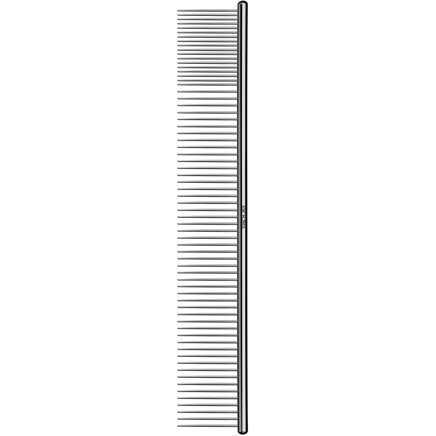 Andis 68550 Stainless Steel Pet Grooming Comb – Dematting Tool for Knots, Mats & Loose Hair Removal, 7.5-Inch, Professional Grooming Performance