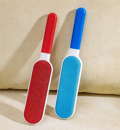 Double-Sided Self-Cleaning Lint Removers for Furniture, Clothes, Car Seats, Large Lint Remover Brush for Pet Hair, Lint, Dust, Dirt (Red)