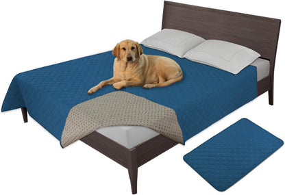 Easy-Going 100% Waterproof Dog Bed Cover, Non-Slip Pet Blanket for Furniture, Washable Couch Cover, Repleasement Sofa Cover (68x82 in,Gray)