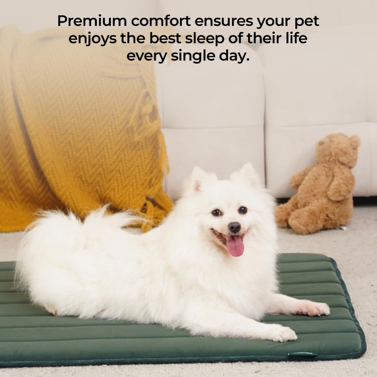 BALANCE Dog Crate Pad, Dog Foam Crate Mat Kennel Pad, Washable Water-Resistant Pet Bed Flat Dogs Cage Mat for Small Dogs
