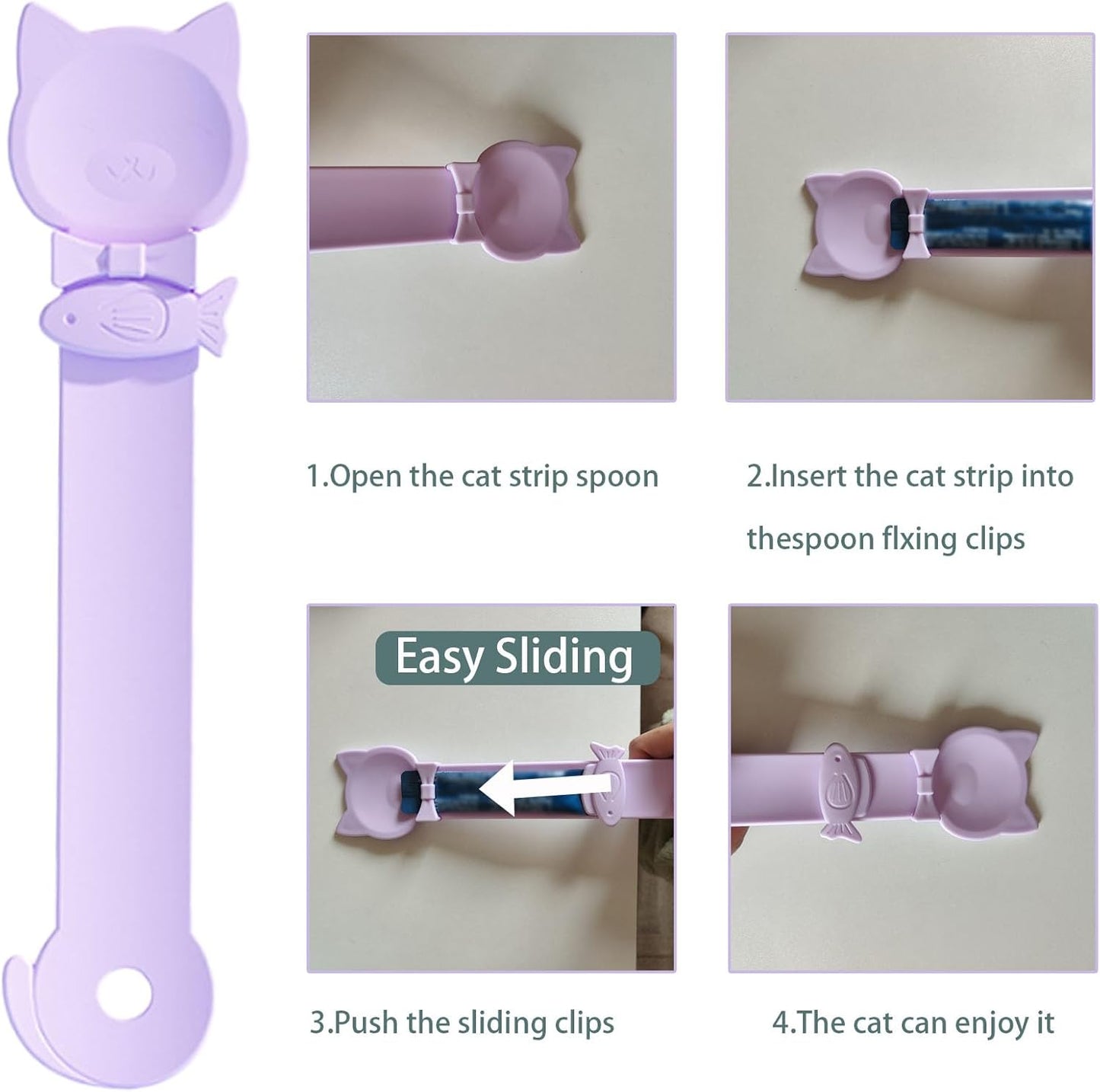 Cat Spoons for Wet Food Pet Can Lid Cover, Silicone Multi-Function Cute Paw Shape Opener Spatula Cat Food Spoon Cat Food Can Lid (Mixing colors)
