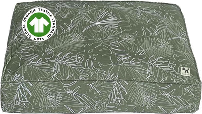 Molly Mutt Medium to Large Dog Bed Cover- Forever Young Print - Measures 27”X36”X5’’ - 100% Cotton - Durable - Breathable - Sustainable - Machine Washable Dog Bed Cover (Dd82b)
