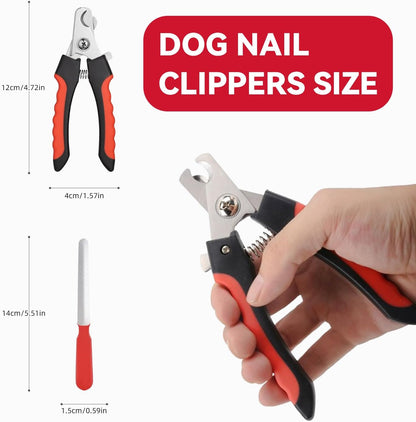 4.72 inch Dog Nail Clippers for Small Dogs, Ultra Sharp Stainless Cat Nail Clippers with Guard for Dogs, Cats, Rabbits and Guinea Pigs, Free Nail File(C Style)