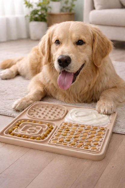Hearth & Paw Silicone Lick Mat for Dogs Slow Feeder & Enrichment Mat, Food-Grade 100% BPA-Free Silicone, Mental Stimulation, Better Digestion, Anxiety Relief, Multiple Colors Available (Gray)