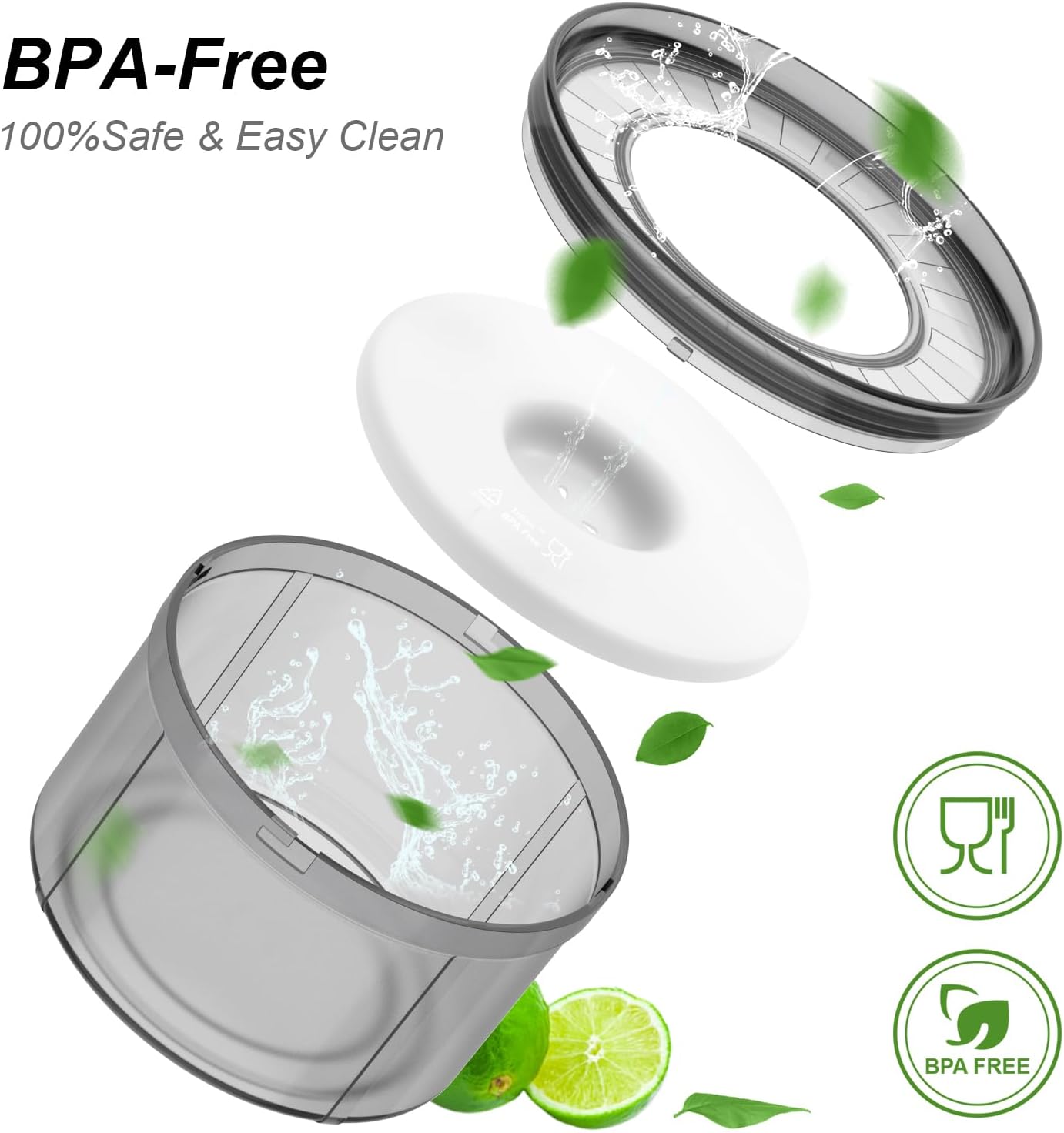 Techphardo 1Gallon No Spill Dog Water Bowl-3.8L Large Capacity, BPA-Free, Anti-Splash & Anti-Digging Design with Non-Slip Base for Messy Drinkers