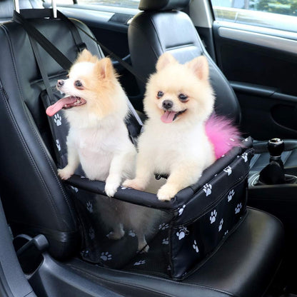 Petbobi Small Dog Car Seat, Dog Car Booster Seat for Small Medium Dogs 5-15 lbs, Foldable Front Seat Safety with Sturdy PVC Tube Frame, Breathable Mesh, Grey