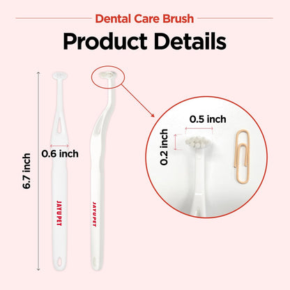 JAYU PET Dental Care Brush with Soft Bristles 1ea - Dog Toothbrush, Cat Toothbrush, Dental Care for Kitten and Small Dogs, Removing Old Plaque and Tartar, Easy Cleaning