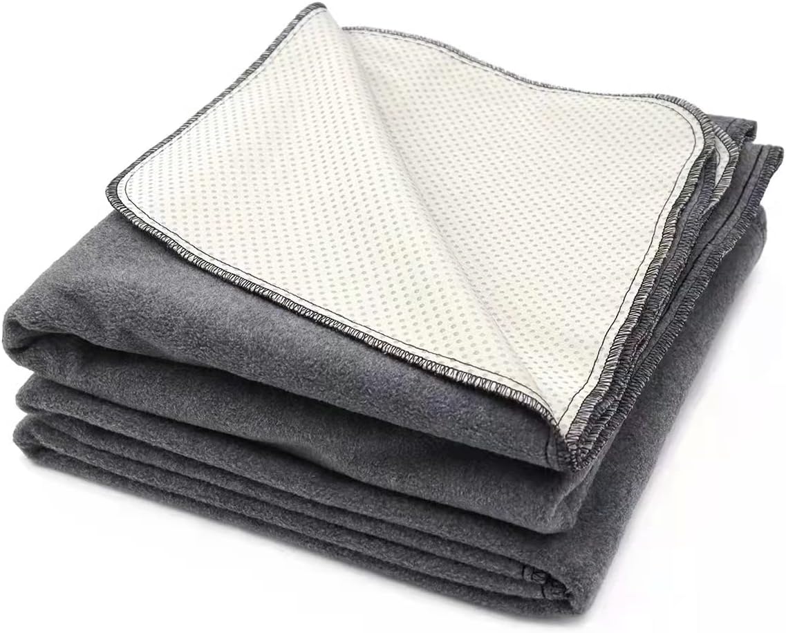 Peepeego 2Pack Pee Pads for Dogs Washable+Free Dog Comb, Waterproof Rugs 36”x48, Absorbent Dog Pads Reusable, Non Slip