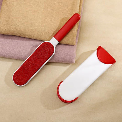 Double-Sided Self-Cleaning Lint Removers for Furniture, Clothes, Car Seats, Large Lint Remover Brush for Pet Hair, Lint, Dust, Dirt (Red)