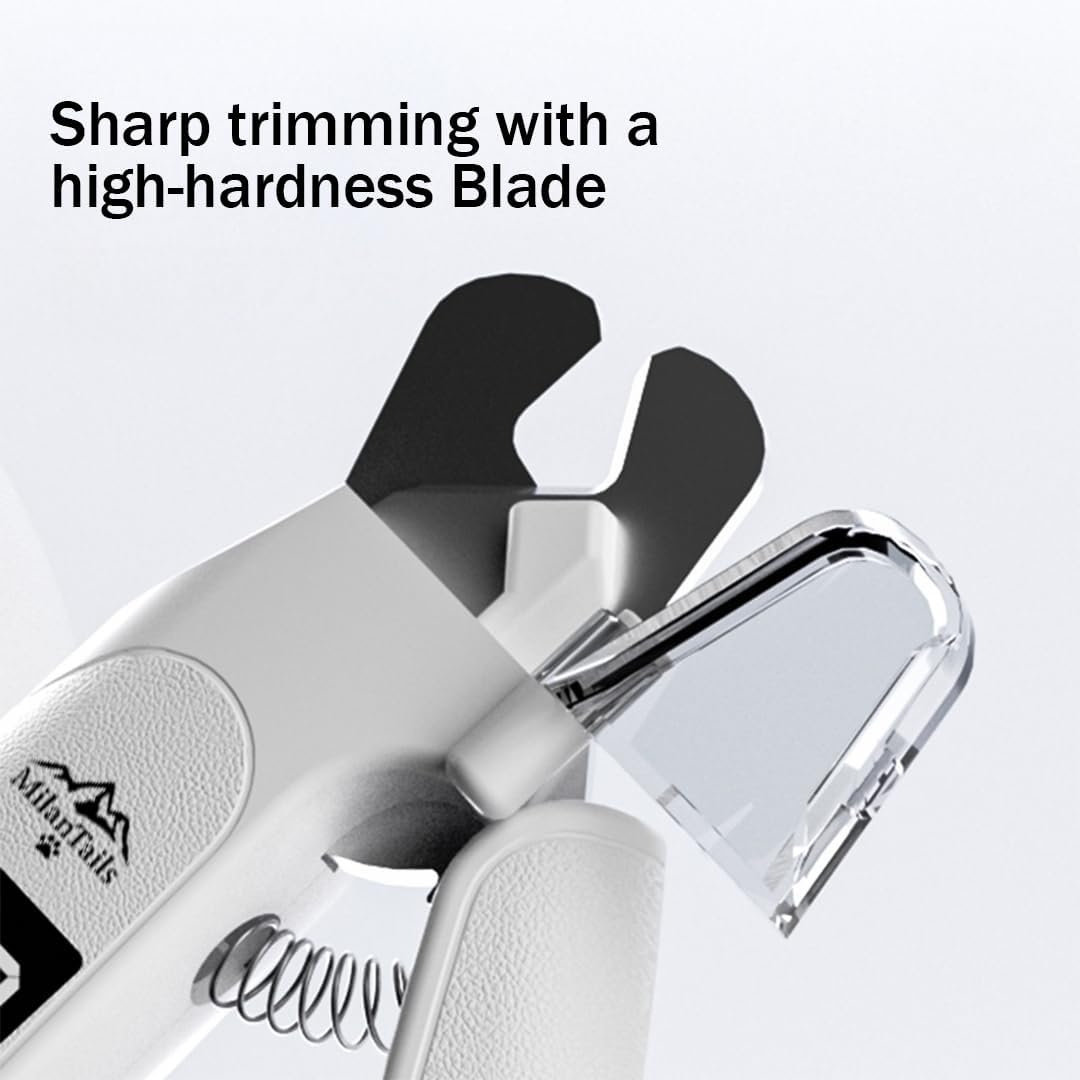 2-in-1 Dog Nail Clipper and Grinder with LED Light, USB Rechargeable Quiet Electric Pet Nail Trimmer for Dogs and Cats with Safety Guard