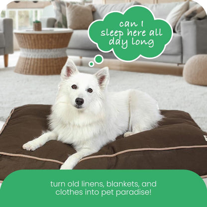 Molly Mutt Medium to Large Dog Bed Cover- Forever Young Print - Measures 27”X36”X5’’ - 100% Cotton - Durable - Breathable - Sustainable - Machine Washable Dog Bed Cover (Dd82b)