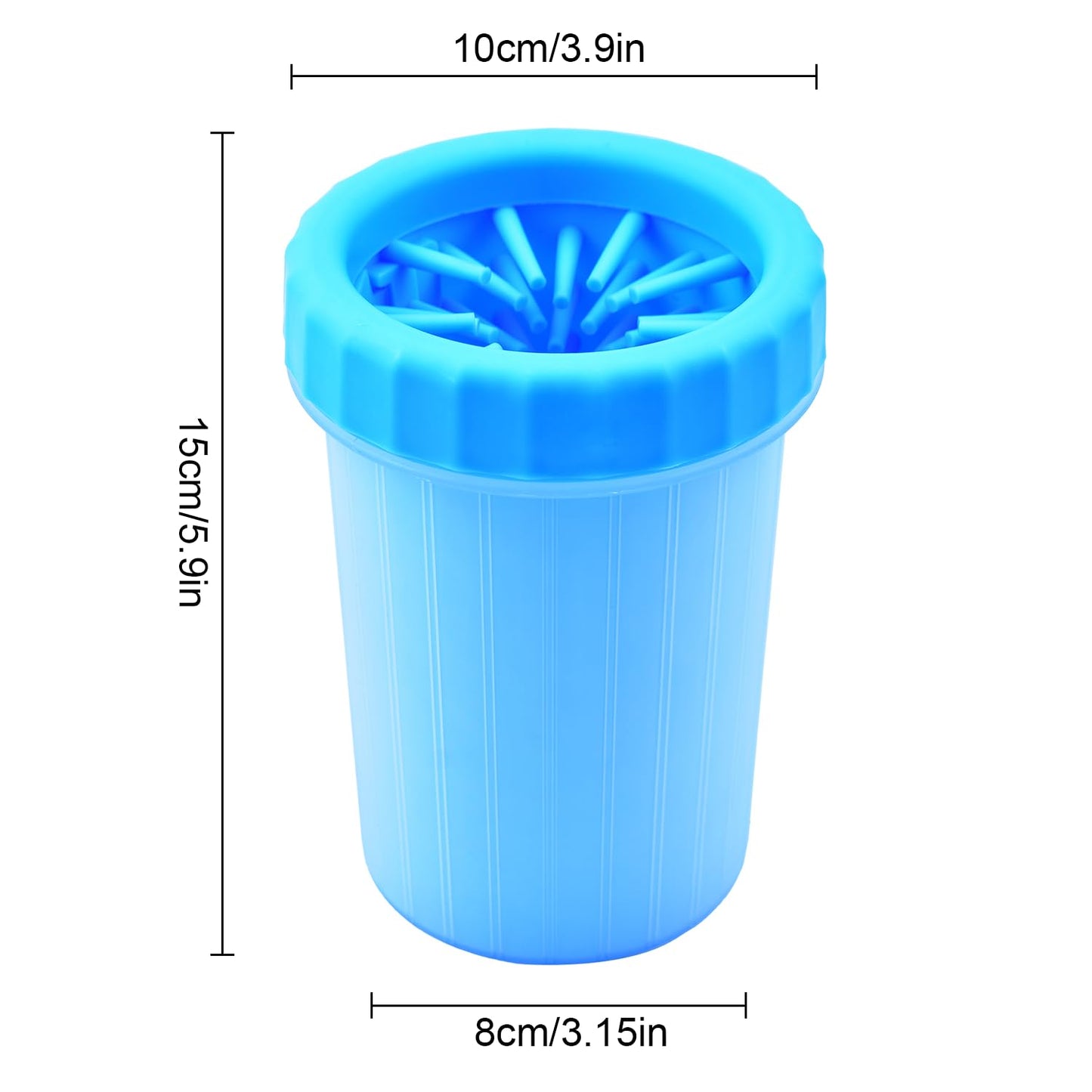 Portable Dog Paw Cleaner, Large Dog Foot Washer Cup, Compact Pet Foot Cleaning Tool, Fast Clean Pet Foot Cleaner for Medium Large Breed Dogs Cats (Blue)