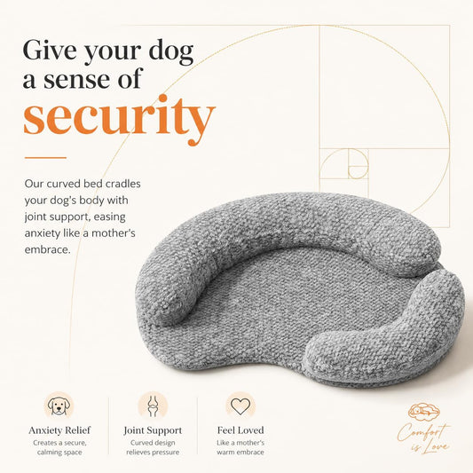 Orthopedic Memory Foam Dog Bed for Medium Sized Dogs, Round