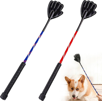 2 Pack 17" Lightweight Dog Training Stick Pole, Puppy Training Tools Whip with Anti-Slip Handle, Outdoor and Indoor Exercise Interactive Dog Pole for Small Medium Dogs