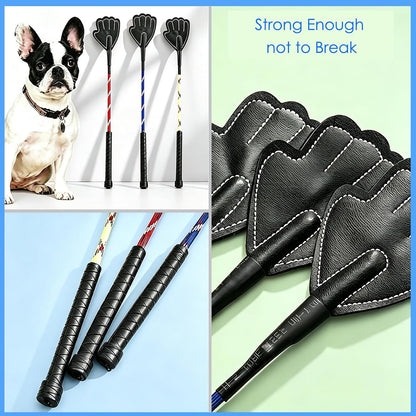 2 Pack 17" Lightweight Dog Training Stick Pole, Puppy Training Tools Whip with Anti-Slip Handle, Outdoor and Indoor Exercise Interactive Dog Pole for Small Medium Dogs