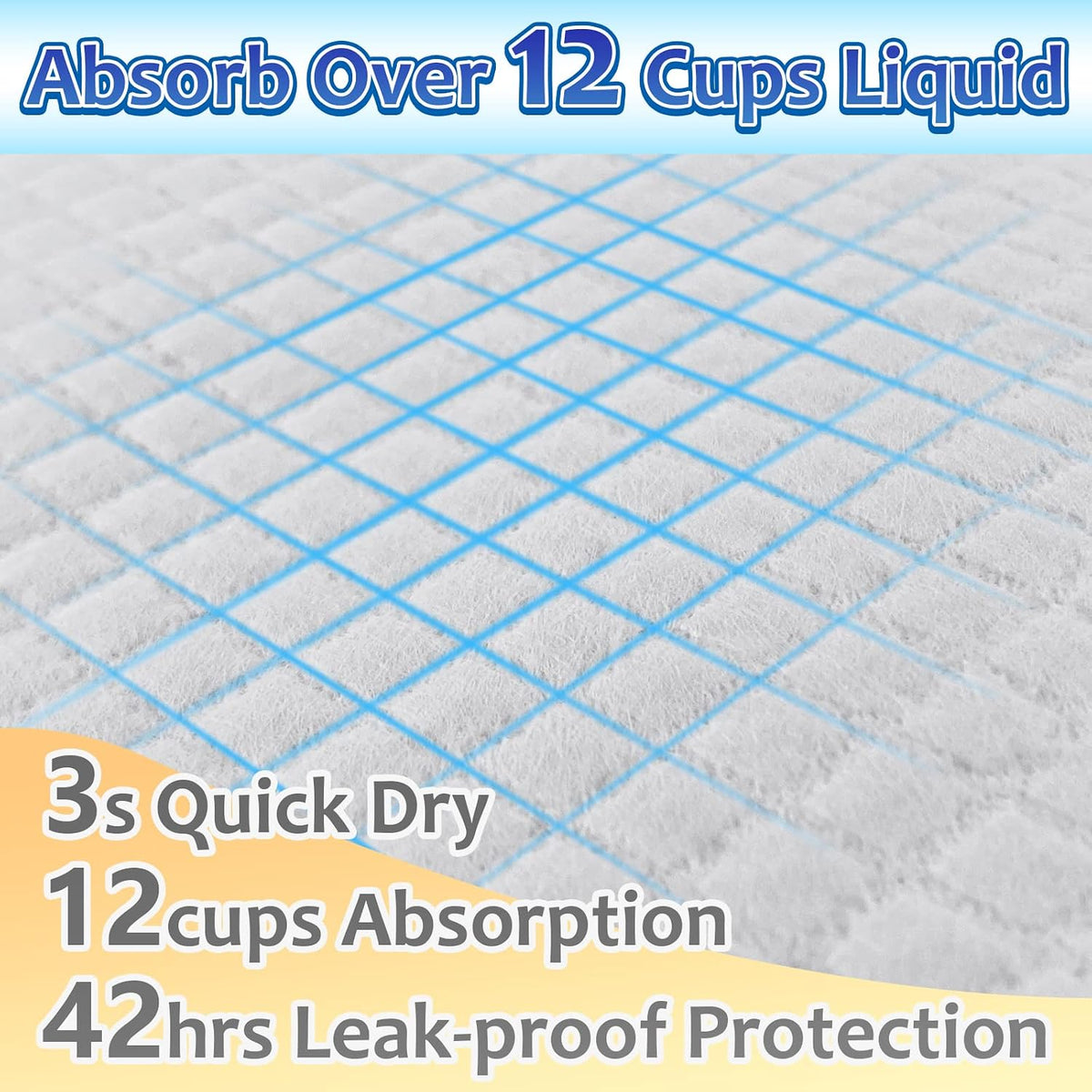 Dog Pee Pads Extra Large 30"x36", Super Absorbent Pee Pads for Dogs, Disposable Urine Bed Pads for Doggie, Thicken XXL Puppy Pads, Piddle Pads X-Large for Indoor, Outdoor Use