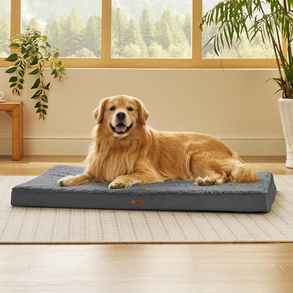 Waterproof Dog Bed Cover Replacement, Large 36x27x3in, Green | 100% Oxford Fabric, For Outdoor and Indoor Use, Machine Washable, Custom Fit for Dog or Cat Pet Mats, Easy Care