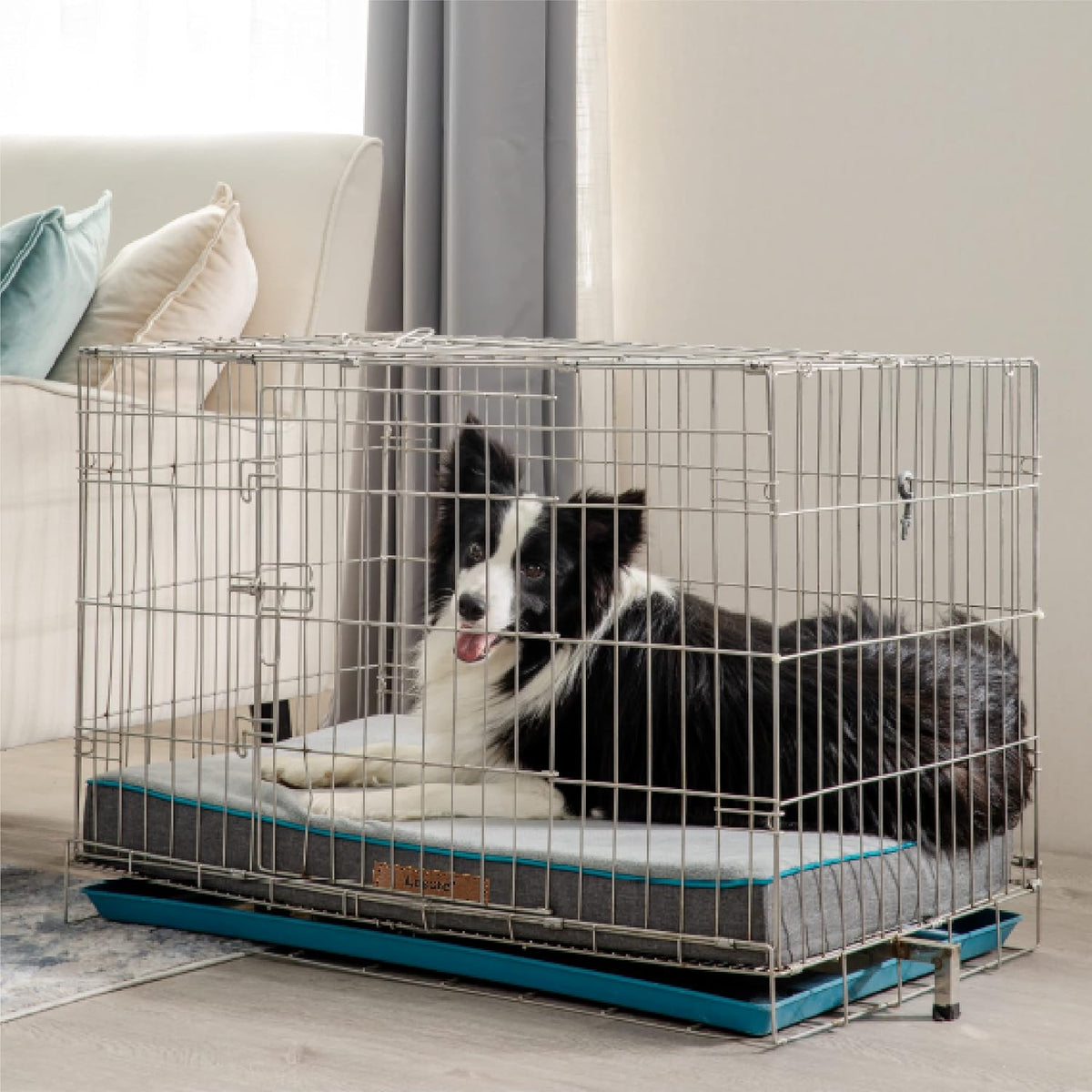 Waterproof Dog Bed Cover Replacement, Large 36x27x3in, Green | 100% Oxford Fabric, For Outdoor and Indoor Use, Machine Washable, Custom Fit for Dog or Cat Pet Mats, Easy Care