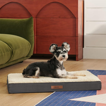 Waterproof Dog Bed Cover Replacement, Large 36x27x3in, Green | 100% Oxford Fabric, For Outdoor and Indoor Use, Machine Washable, Custom Fit for Dog or Cat Pet Mats, Easy Care