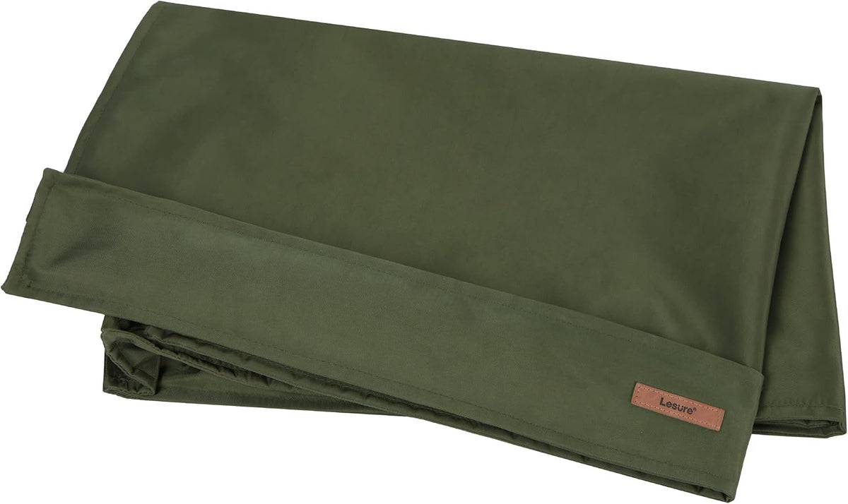 Waterproof Dog Bed Cover Replacement, Large 36x27x3in, Green | 100% Oxford Fabric, For Outdoor and Indoor Use, Machine Washable, Custom Fit for Dog or Cat Pet Mats, Easy Care