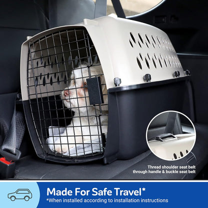 Vari Dog Kennel, Carrier, XS 19in, Up to 10lbs, Taupe