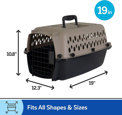 Vari Dog Kennel, Carrier, XS 19in, Up to 10lbs, Taupe
