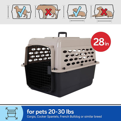 Vari Dog Kennel, Carrier, XS 19in, Up to 10lbs, Taupe