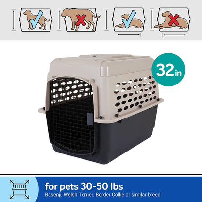 Vari Dog Kennel, Carrier, XS 19in, Up to 10lbs, Taupe