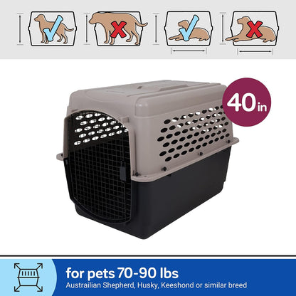 Vari Dog Kennel, Carrier, XS 19in, Up to 10lbs, Taupe