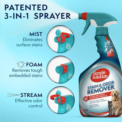 Extreme Stain & Odor Remover, Pee Cleaner, 32oz (Pack of 2)