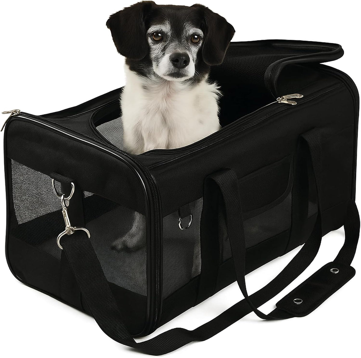 Original Deluxe Travel Pet Carrier, Airline Approved - Black, Large