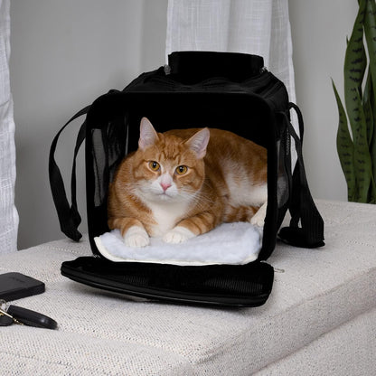 Original Deluxe Travel Pet Carrier, Airline Approved - Black, Large