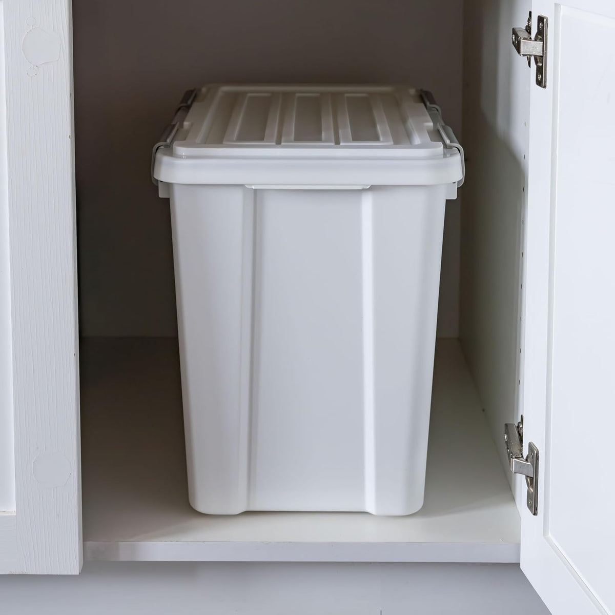 Dog Food Storage Container, Up to 30 lbs, Gray/Dark Gray