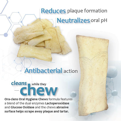 Oral Hygiene Chews for Small Dogs-Enzymatic Dental Treats for Daily Oral Care, Cleans Teeth and Freshens Breath, Reduces Plaque, Bacteria and Tartar Build Up Without Brushing-30 Chews
