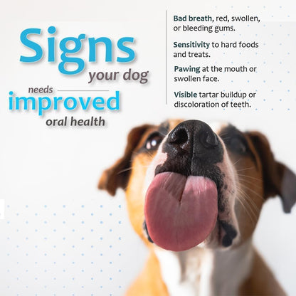Oral Hygiene Chews for Small Dogs-Enzymatic Dental Treats for Daily Oral Care, Cleans Teeth and Freshens Breath, Reduces Plaque, Bacteria and Tartar Build Up Without Brushing-30 Chews