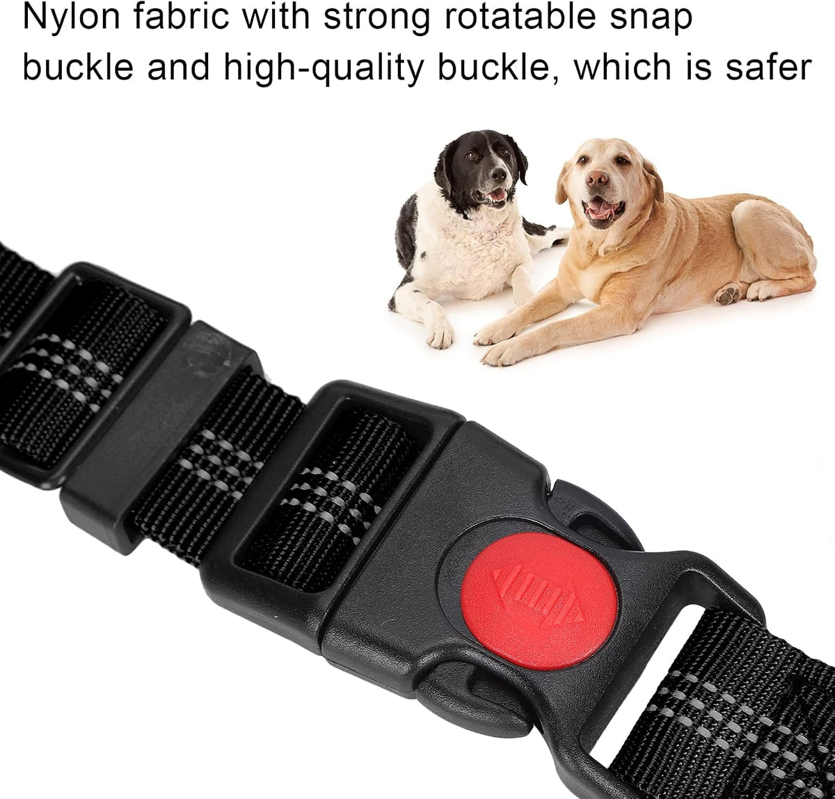 Dog Seat Belt for Car, Dog Car Harness Dog Nylon Reflective Safety Seatbelt Strap Crash Tested Dog Seat Belt Dog Restraints Vehicle Seatbelts Harness Puppy Safety Harness for
