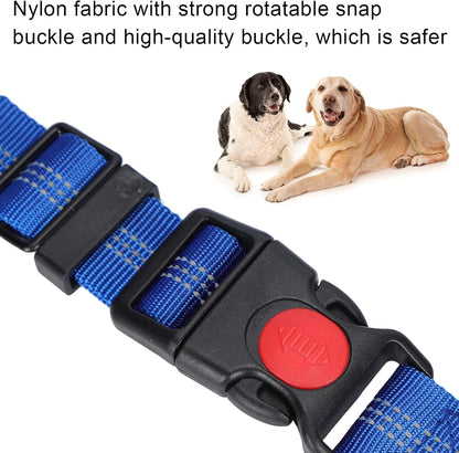 Dog Seat Belt for Car, Dog Car Harness Dog Nylon Reflective Safety Seatbelt Strap Crash Tested Dog Seat Belt Dog Restraints Vehicle Seatbelts Harness Puppy Safety Harness for