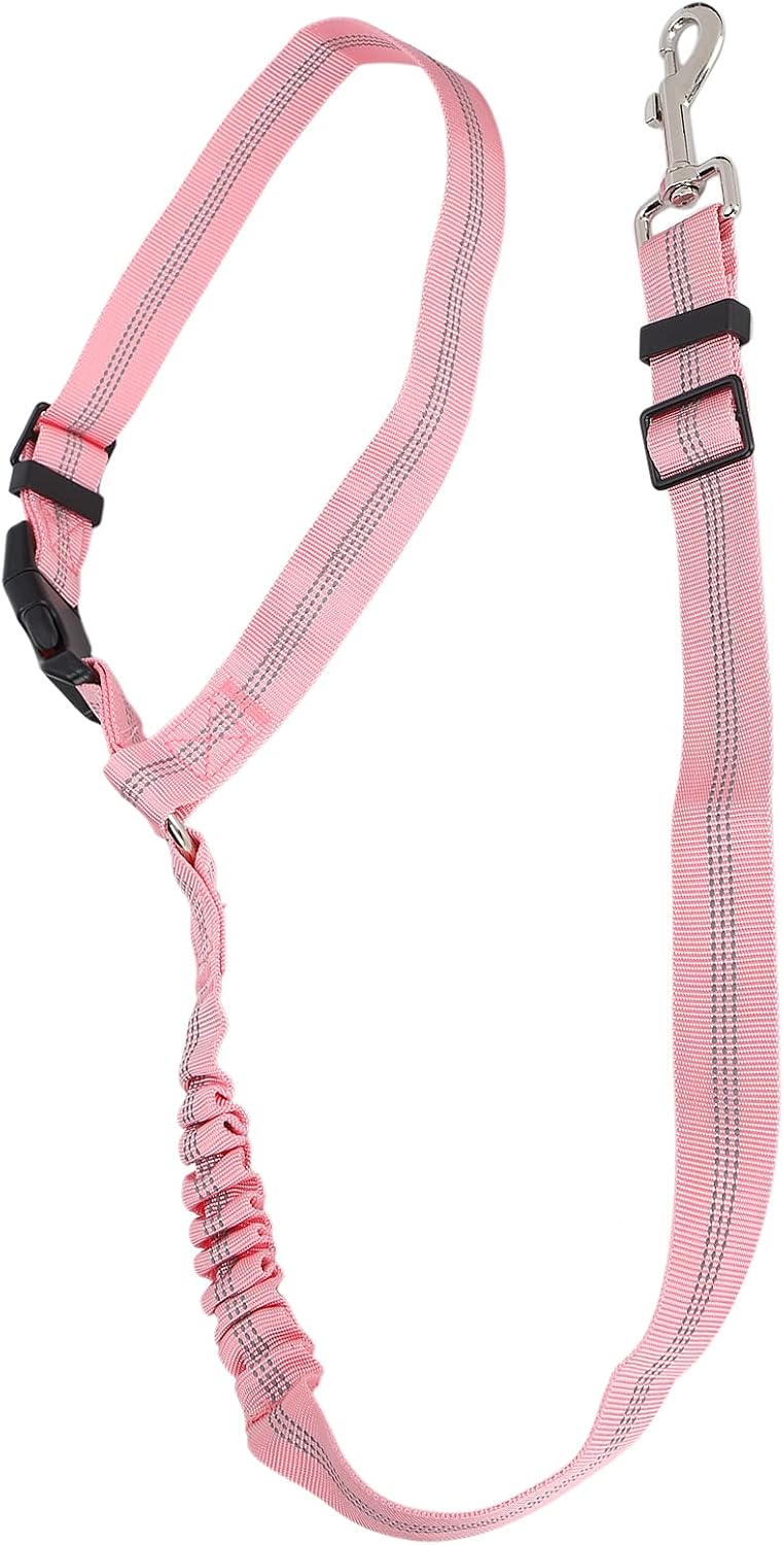 Dog Seat Belt for Car, Dog Car Harness Dog Nylon Reflective Safety Seatbelt Strap Crash Tested Dog Seat Belt Dog Restraints Vehicle Seatbelts Harness Puppy Safety Harness for