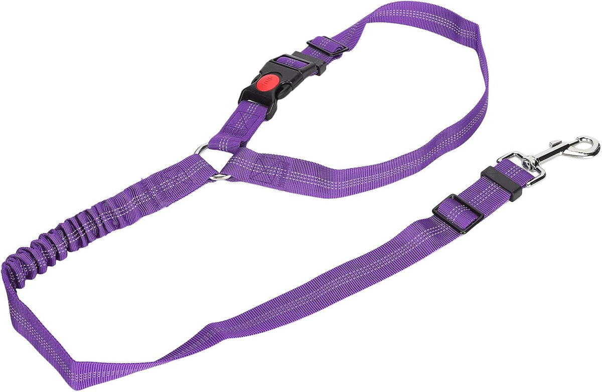 Dog Seat Belt for Car, Dog Car Harness Dog Nylon Reflective Safety Seatbelt Strap Crash Tested Dog Seat Belt Dog Restraints Vehicle Seatbelts Harness Puppy Safety Harness for