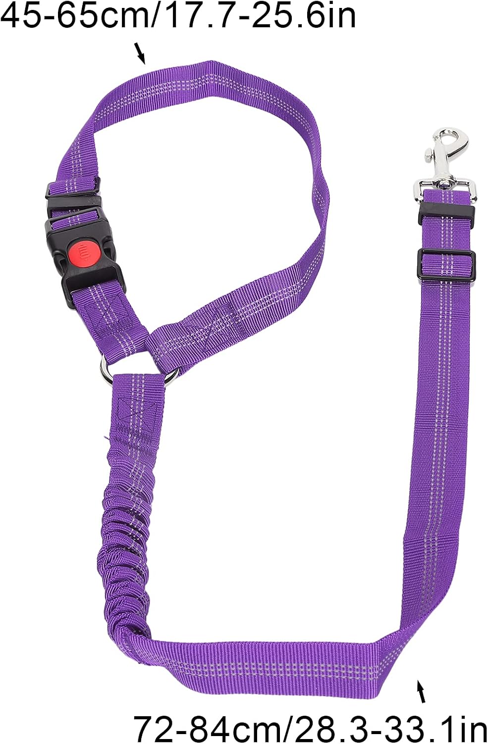 Dog Seat Belt for Car, Dog Car Harness Dog Nylon Reflective Safety Seatbelt Strap Crash Tested Dog Seat Belt Dog Restraints Vehicle Seatbelts Harness Puppy Safety Harness for