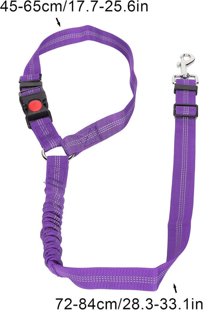 Dog Seat Belt for Car, Dog Car Harness Dog Nylon Reflective Safety Seatbelt Strap Crash Tested Dog Seat Belt Dog Restraints Vehicle Seatbelts Harness Puppy Safety Harness for