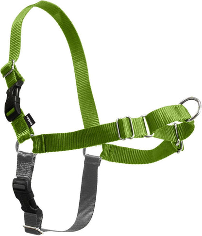 Easy Walk Harness, No Pull Dog Harness, Black, Medium | Patented Martingale Loop Gives Gradual Shoulder Pressure to Stop Pulling, Front-Chest Leash Clip Prevents Gagging