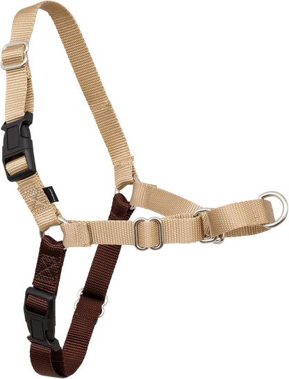 Easy Walk Harness, No Pull Dog Harness, Black, Medium | Patented Martingale Loop Gives Gradual Shoulder Pressure to Stop Pulling, Front-Chest Leash Clip Prevents Gagging
