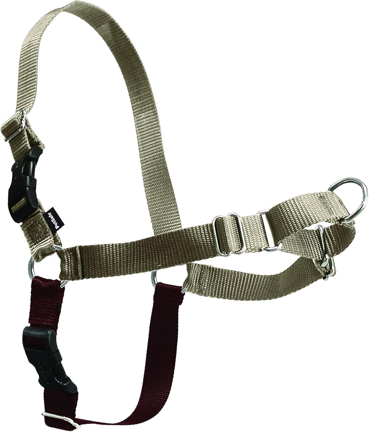 Easy Walk Harness, No Pull Dog Harness, Black, Medium | Patented Martingale Loop Gives Gradual Shoulder Pressure to Stop Pulling, Front-Chest Leash Clip Prevents Gagging
