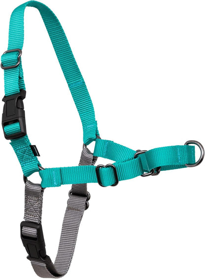 Easy Walk Harness, No Pull Dog Harness, Black, Medium | Patented Martingale Loop Gives Gradual Shoulder Pressure to Stop Pulling, Front-Chest Leash Clip Prevents Gagging