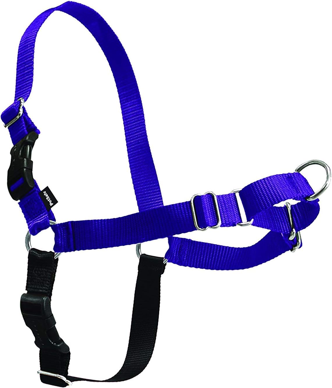 Easy Walk Harness, No Pull Dog Harness, Black, Medium | Patented Martingale Loop Gives Gradual Shoulder Pressure to Stop Pulling, Front-Chest Leash Clip Prevents Gagging