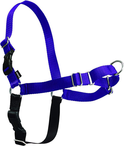 Easy Walk Harness, No Pull Dog Harness, Black, Medium | Patented Martingale Loop Gives Gradual Shoulder Pressure to Stop Pulling, Front-Chest Leash Clip Prevents Gagging