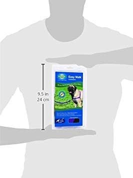 Easy Walk Harness, No Pull Dog Harness, Black, Medium | Patented Martingale Loop Gives Gradual Shoulder Pressure to Stop Pulling, Front-Chest Leash Clip Prevents Gagging